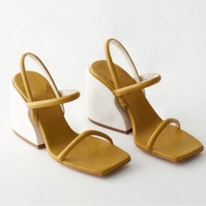 GUC Tibi Miko Glove Sandal Pea Green - Size 39